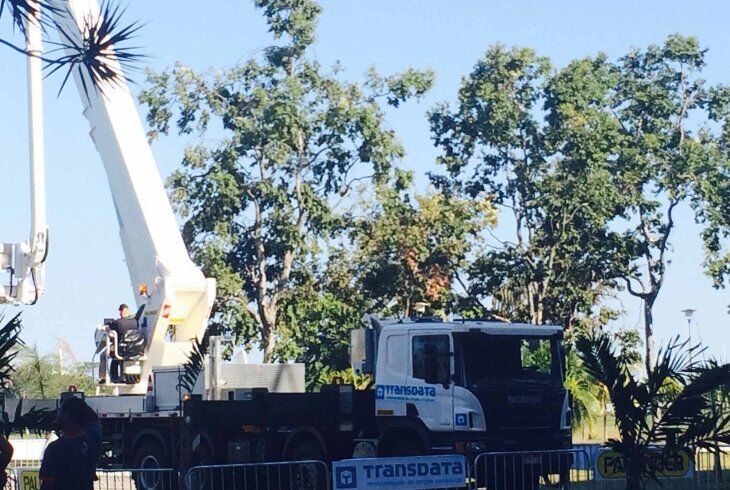 Primeira Plataforma Alcance de 70 metros de Altura