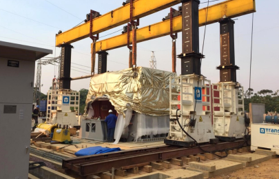 Operação de transporte, movimentação e içamento (VOITH)